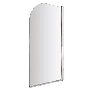 Dezine 800mm Frameless Curved Shower Bath Door - 6mm Glass