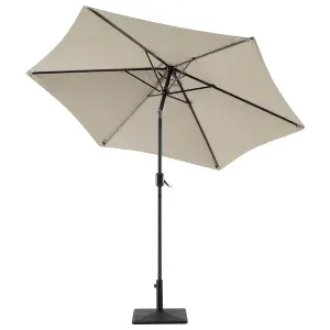 Market Garden Parasol 2.7 m Taupe Beige VARESE