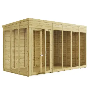 BillyOh Switch Pent Tongue and Groove Summerhouse - 12x6 - 11mm Thickness