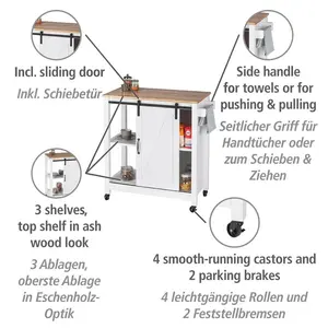 Wood Kitchen Cart