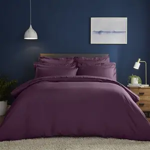 Fogarty Soft Touch Duvet Cover And Pillowcase Set, Modern, Size: Single, Plum Purple