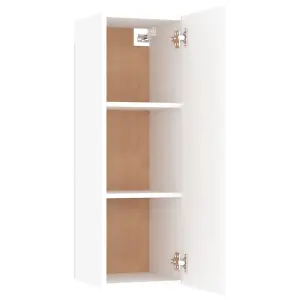 Berkfield TV Cabinets 2 pcs White 30.5x30x90 cm Engineered Wood