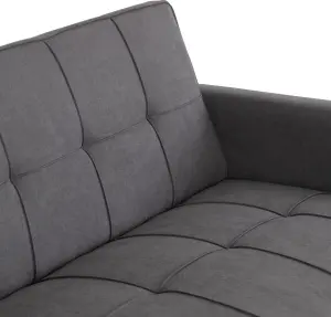 Astoria Sofa Bed in Grey Fabric Contemporary and minimalist