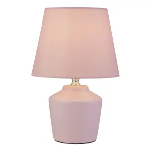 Lighting Collection Limon Pink Ceramic Table Lamp