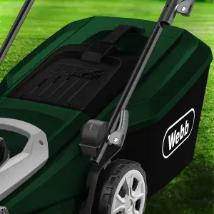 Webb WEER37RR Supreme 37cm (15 inch) Electric Rotary Lawnmower with Rear Roller