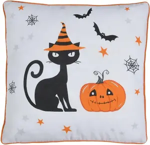 Smart Living Halloween Pumpkins & Celestial Stars Decorative Filled Cushions - Pumpkins