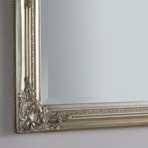 Wall Mirror Highbury Antique Rectangular Shape with Champagne Frame - H 104cm x W 74cm x D 3.5cm for Hanging in Any Living Area