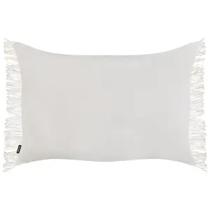 Set of 2 Cushions MABA Cotton Solid Off-White