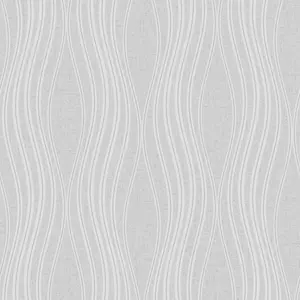 Quartz Wave Wallpaper Silver Fine Decor FD42567