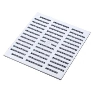 Manrose White Rectangular Adjustable vent & Fly screen V1820, (H)229mm (W)229mm