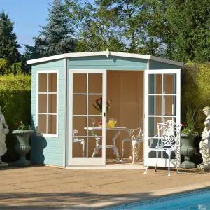 Shire Hampton 10x10 ft Pent Wooden Summer house - Assembly service included