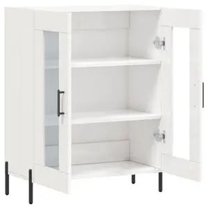 Stonefort Display Cabinet High Gloss White