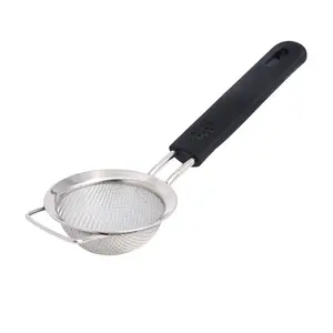 Buckingham Stainless Steel Fine Mesh Sieve Strainer 8 cm Soft Touch Handle