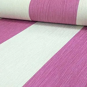 Debona Crystal Stripe Textured Ivory Pink Pattern Stripe Glitter Vinyl Wallpaper 9014