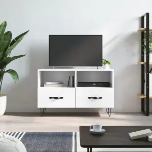 Berkfield TV Cabinet White 80x36x50 cm Engineered Wood