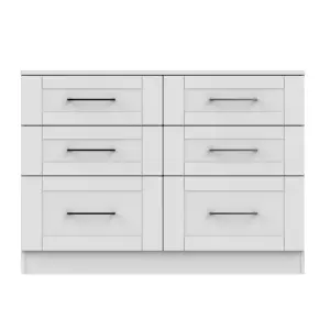 Ripon 6 Drawer Wide Chest in Grey Ash (Ready Assembled)