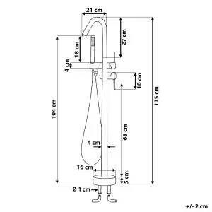 Freestanding Bathtub Faucet VICTORIA Copper