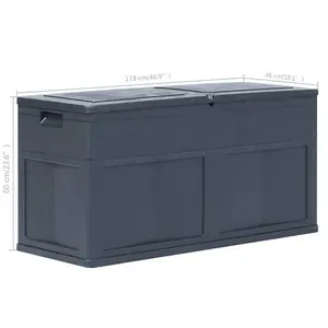 Berkfield Garden Storage Box 320 L Black