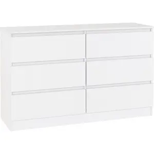 Braunstein 6 Drawer Chest Of Drawers White