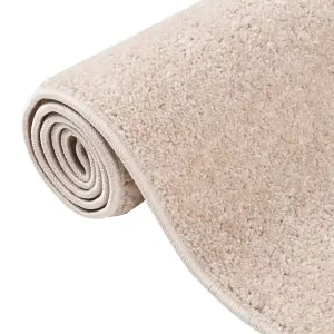 Rug Short Pile 80x150 cm Dark Beige