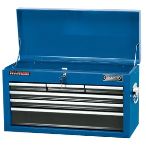 Draper Narrow Tool Chest, 6 Drawer, 24", Blue 51690