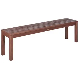 Garden Bench TUSCANIA Wood Dark Wood