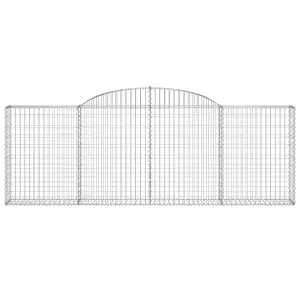 Berkfield Arched Gabion Baskets 6 pcs 300x30x100/120 cm Galvanised Iron