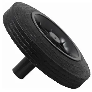 2 Rubber Replacement Wheels With Nose Collar Heavy Duty Kit For Standard Wheelie Bins