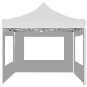 Berkfield Professional Folding Party Tent with Walls Aluminium 3x3 m White