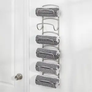 Shofner 4 Wall Towel Rack Matt Silver