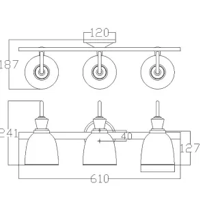 Kichler - Cora 3 Light Wall Light