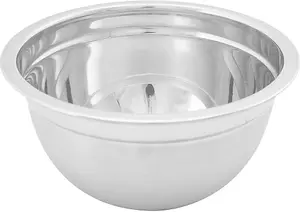 Set Of 4 Stainless Steel Mixing Bowl 14 Cm Deep Metal Dish