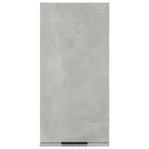 Berkfield Wall-mounted Bathroom Cabinet Concrete Grey 32x20x67 cm