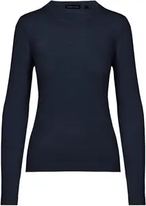 House Of Bruar Ladies Crew Neck Jumper - Navy Blue