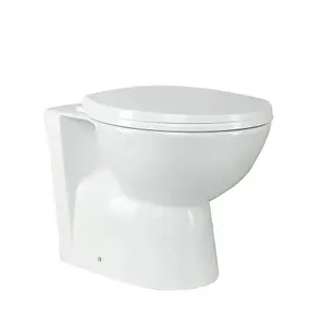 Off White Unit Back To Wall Ceramic White Oval Toilet Pan with Cistern