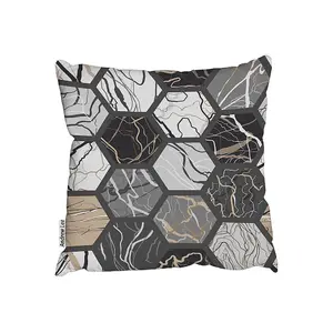 Hexagon marble (Outdoor Cushion) / 45cm x 45cm