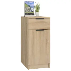 Berkfield Desk Cabinet Sonoma Oak 33.5x50x75 cm Engineered Wood