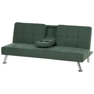 Beliani Modern Sofa Bed ROXEN Dark Green