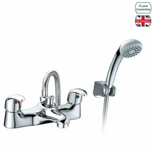 Nes Home Studio Bath Shower Mixer Tap & Handset Complete Chrome