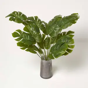 Homescapes Green Monstera Leaf Single Stem 68cm