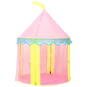 Berkfield Children Play Tent with 250 Balls Pink 100x100x127 cm