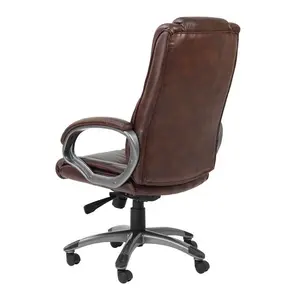 Genuine Leather Executive Chair Brown