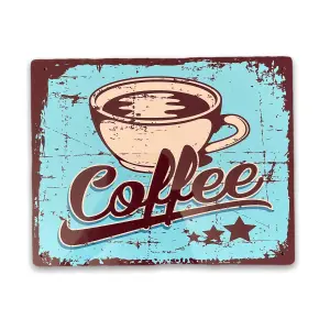 Vintage Metal Sign - Retro Coffee Sign