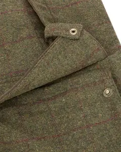 Hoggs Of Fife Tummel Tweed Field Coat, Olive Wine / Medium