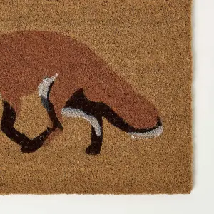 Homescapes Fox Coir Doormat 60 x 40