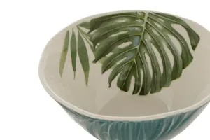 Maison by Premier Bali Dark Green Small Salad Bowl