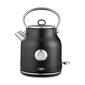 Tower Renaissance Kettle and 4 Slice Toaster Black