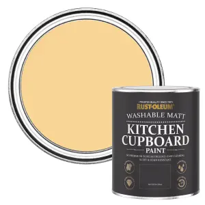 Rust-Oleum Mustard Matt Kitchen Cupboard Paint 750ml