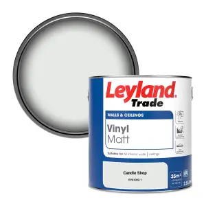 Leyland Trade Vinyl Matt Walls & Ceilings Emulsion Paint Candle Shop (PPG1002-1) 2.5L