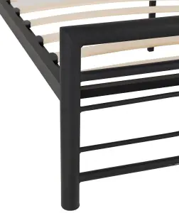 Kelly 5ft Metal Bed Frame in Black Finish